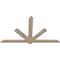 Ekena Millwork Kennewick Smooth Timber Gable Bracket, Douglas Fir, 84"W x 49"H x 1 1/2"D x 5 1/2"F, 14/12 Pitch GBW084X49X0206KEN00SDF - alternate 3